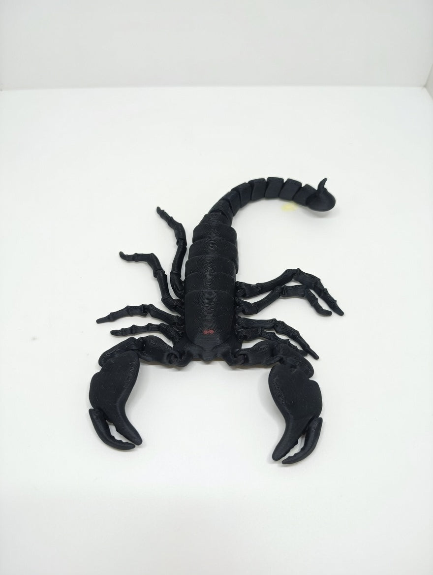 Scorpion Noir Articulé 3D