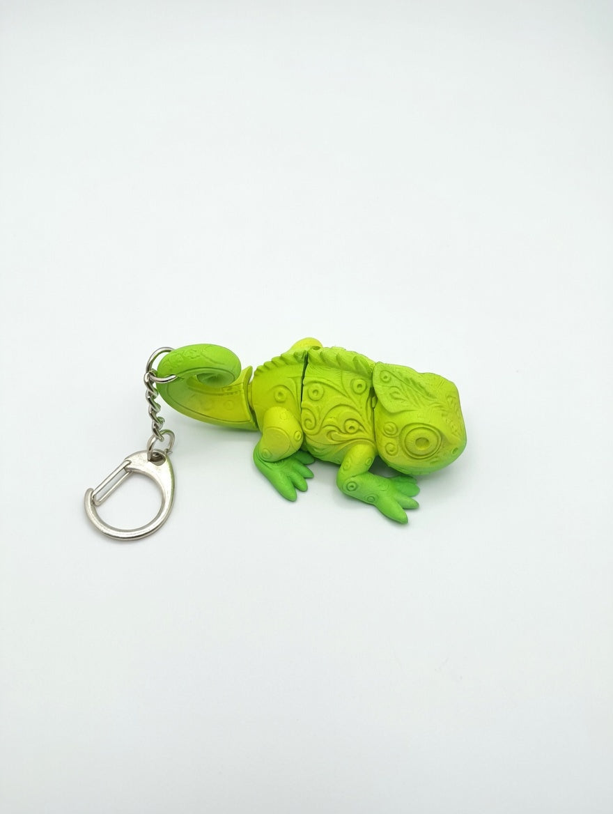 Porte Clé 3D CAMELEON Vert